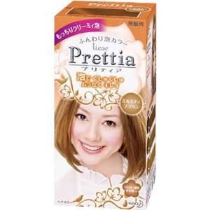  Kao Prettia Soft Bubble Hair Color Milk Tea Brown: Health 