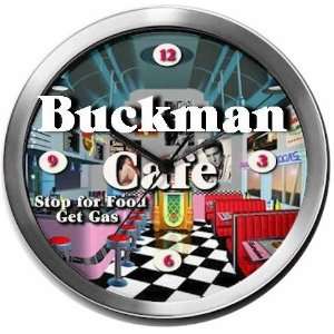  BUCKMAN 14 Inch Cafe Metal Clock Quartz Movement Kitchen 