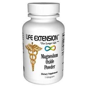  Life Extension, MAGNESIUM OXIDE 1 KILO POWDER: Health 