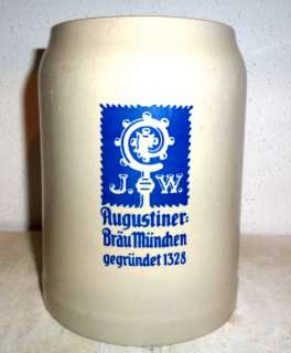 Augustiner Brau Munich German Beer Stein  