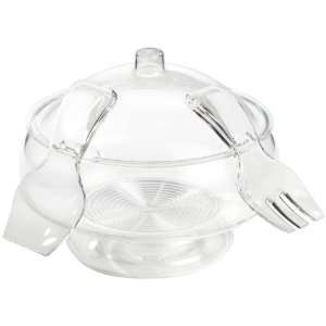  Prodyne AB 3 D Salad On Ice with Dome Lid   Acrylic Salad Bowl 