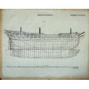   Britannica Ship Building Drawing Diagrams