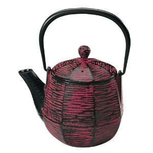  Old Dutch 18 Ounce Cast Iron Wisdom Teapot, Red Kitchen 