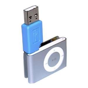 iPod Shuffle 2nd Generation USB Charger Adapter (Blue)