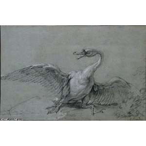   Reproduction   Jean Baptiste Oudry   24 x 16 inches   Angry Swan Home