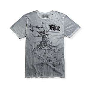  Fox Racing Swamped T Shirt   Large/Charcoal Automotive