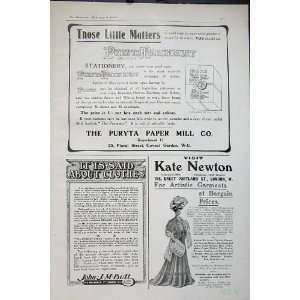   1907 Puryta Parchment Paper John Bult Newton Fashion
