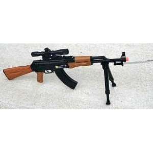 AK 47 AIRSOFT SNIPER RIFLE WITH LASER SCOPE: Sports 