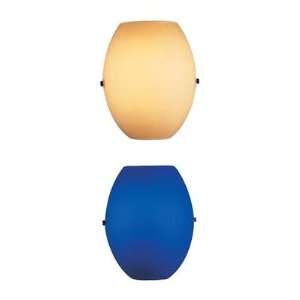   Light Wall Sconce in Satin Nickel Shade Color: Amber: Home Improvement
