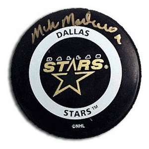  Mike Modano Autographed Dallas Stars Hockey Puck Sports 