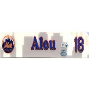 Moises Alou #18 2007 Game Used Locker Room Name Plate   Other Game 