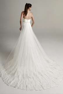 New Popular Charming Lace Strapless Wedding Dress Bridal Gown Size 