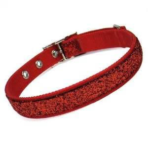  Ruby Slippers Red Sparkle Dog Collar, 1/2 Width: Pet 