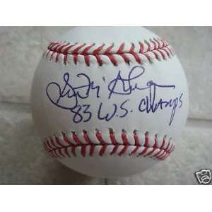 Scott Mcgregor 83 W.s. Champs Official Signed Ml Ball 