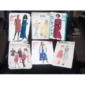  Dresses/Skirt/Pants Patterns QTY of 6(Simplicity, McCalls 