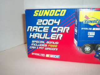 Sunoco 2004 Race Car Hauler w/BONUS Car & Wagon! NEW!  