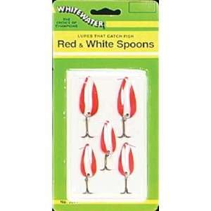  Red & White Spoon Lures