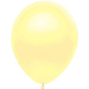  100 Party Balloons   11 Round Latex, Silk Ivory: Toys 