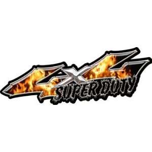  Wicked Series 4x4 Inferno Fire Super Duty Decals   6 h x 