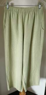 FLAX BRAND 03 LINEN FLOODS JADE CHECK NWOT P/S  