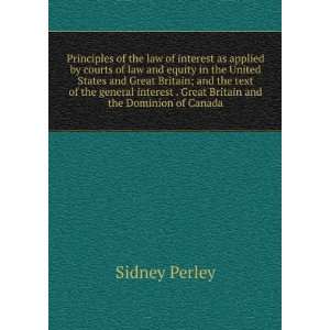  Principles of the law of interest as applied by courts of 