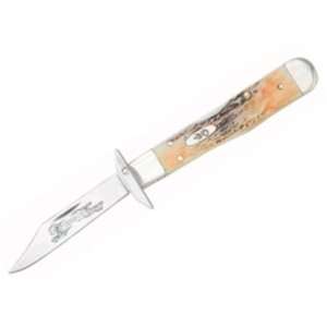  Case Cutlery Cheetah Cub Pocket Knife Stag Handles: Sports 