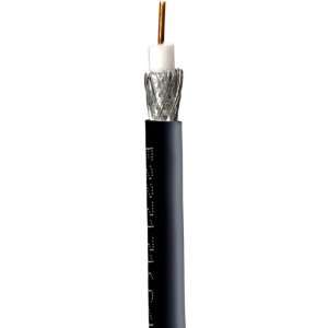    1000 UL Listed RG 6 Coaxial Cable   Black (Reel In a Box)   T07499