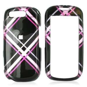    For Samsung Highlight Hard Case Checker Blk Hot Pink: Electronics