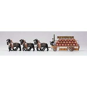  Preiser HO Spatenbrau Beer Wagon w/Horses: Toys & Games