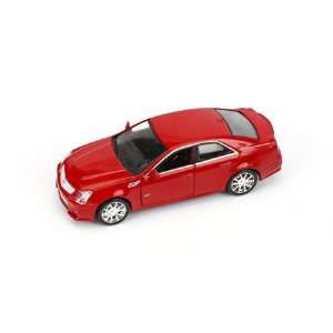   43 Diecast Model Car 2009 Cadillac CTS V, Crystal Red: Toys & Games