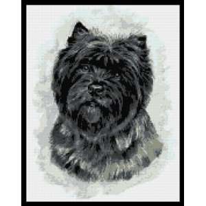  Cairn Terrier Black Dog Counted Cross Stitch Kit 