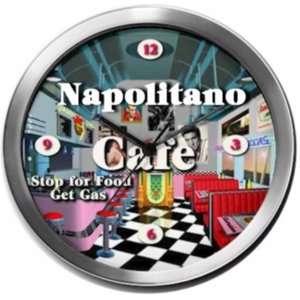  NAPOLITANO 14 Inch Cafe Metal Clock Quartz Movement 