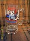 Vintage Glass Stein Mug Budweiser Spuds Mackenzie Bud Light Dog 1987