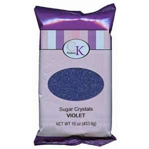 16 oz Sugar Crystals Violet: 1 Count:  Grocery & Gourmet 