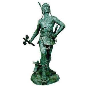   Galleries SRB991923 Standing Man with Axe   Bronze