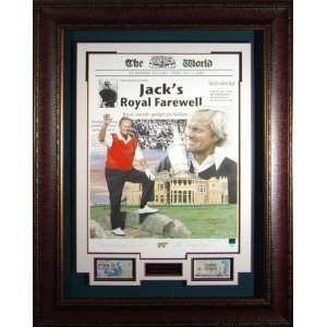  Jack Nicklaus   Signed & Framed   Farewell Display (art By 