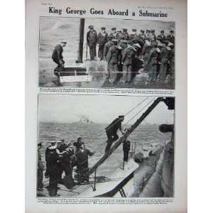   1917 WW1 King George Submarine Flagship Sailors Navy