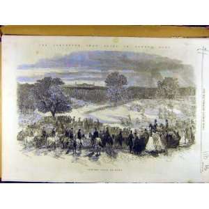   1860 Volunteer Sham Fight Camden Park Military Print
