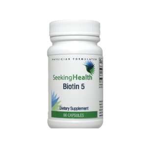  Biotin 5   90 Vegetarian Capsules   Seeking Health Health 
