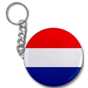   World Flag 2.25 inch Button Style Key Chain: Everything Else