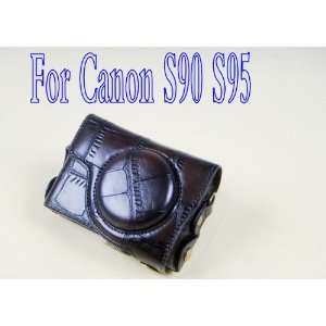   Leather Case for Canon Powershot S90 S95 Camera