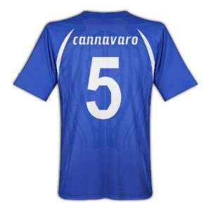  Italy Cannavaro #5 Home Soccer Jersey Size Large Sports 