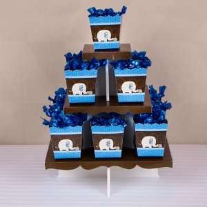  Blue Baby Elephant   Candy Stand & 13 Fill Your Own Candy 