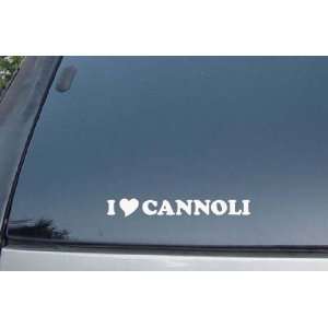  I Love Cannoli Vinyl Decal Stickers 