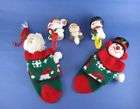 christmas stocking hangers resin plastic 2 stockings expedited 