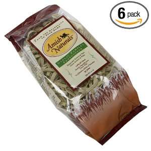 Amish Naturals Garlic Parsley Fettuccine, 12 Ounce Packages (Pack of 6 