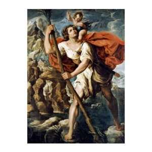  Saint Christopher by Orazio Borgianni. size: 25.75 inches 