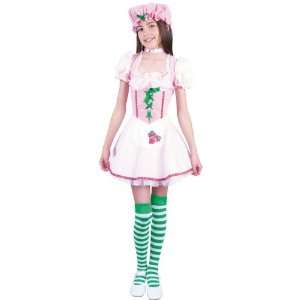 Kids Strawberry Girl Costume (Size:Small 6 8): Toys 