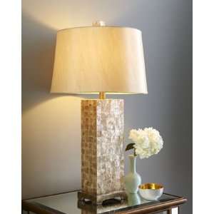  Capiz SquareBase Lamp: Home Improvement