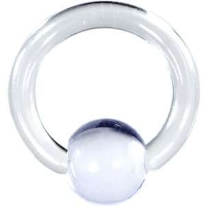  10 Gauge Clear Acrylic Ball Captive Ring Jewelry
